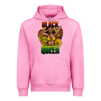 Fuchsia Pink Black queen afro Urban Hoodie - HowdyJamesFarm