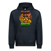 Navy Black queen afro Urban Hoodie - HowdyJamesFarm