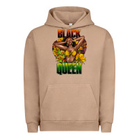 Pigment Burro Black queen afro Urban Hoodie - HowdyJamesFarm