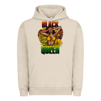 Pigment French Oak Black queen afro Urban Hoodie - HowdyJamesFarm