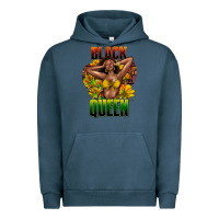 Pigment Midnight Navy Black queen afro Urban Hoodie - HowdyJamesFarm