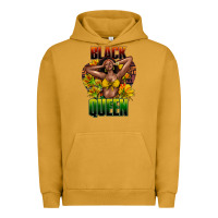 Pigment Peanut Butter Black queen afro Urban Hoodie - HowdyJamesFarm
