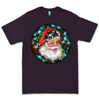 Plum Christmas Santa Claus Premium Tee - RanaPortraitStore