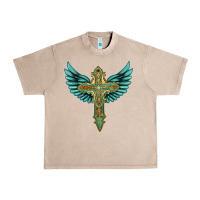 French Oak wing cross Urban Heavy Tee - Artiststas