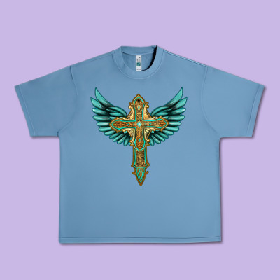 Wing Cross Urban Heavy Tee Designed By Artiststas