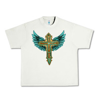 Pistachio wing cross Urban Heavy Tee - Artiststas