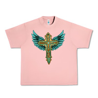 Salmon wing cross Urban Heavy Tee - Artiststas