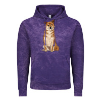 Cloud Purple shiba inu Vintage Hoodie - RanaPortraitStore
