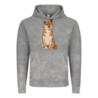 Cloud Rock shiba inu Vintage Hoodie - RanaPortraitStore