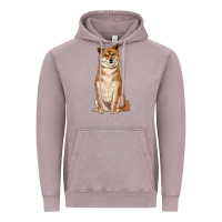 Vintage Zinc shiba inu Vintage Hoodie - RanaPortraitStore