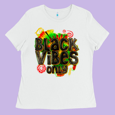 Ladies Tee black vibes only
