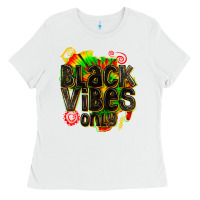 White black vibes only Ladies Tee - texasbilliewilder