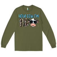 Army Green holy cow i'm bro Long Sleeve Tee - MaliasSmallBusiness
