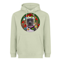 Matcha Christmas Pitbull Heavyweight Hoodie - RanaPortraitStore