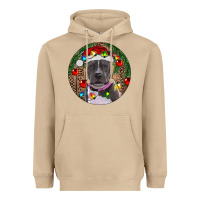 Mushroom Christmas Pitbull Heavyweight Hoodie - RanaPortraitStore