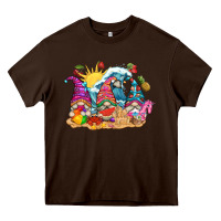 Chocolate Brown summer gnome tbw Heavy Core Tee - texasbilliewilder