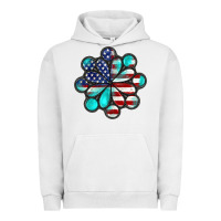 Pigment Lunar Rock American flag turquoise gemstone 4th of july Urban Hoodie - CowGirlArtShop