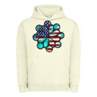 Pigment Pistachio American flag turquoise gemstone 4th of july Urban Hoodie - CowGirlArtShop