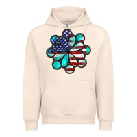 Sandshell American flag turquoise gemstone 4th of july Urban Hoodie - CowGirlArtShop