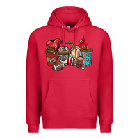 Cardinal Football coffee cups Premium Hoodie - NancyCooperArtShop