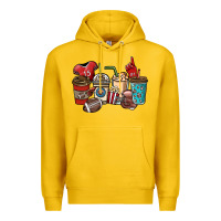 Lemon Football coffee cups Premium Hoodie - NancyCooperArtShop