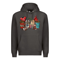 Smoke Football coffee cups Premium Hoodie - NancyCooperArtShop