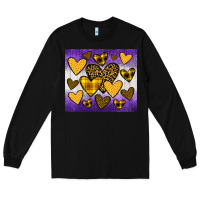 Black lakers hearts Long Sleeve Tee - JahusDesignShop