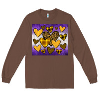 Chestnut lakers hearts Long Sleeve Tee - JahusDesignShop