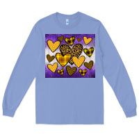Colony Blue lakers hearts Long Sleeve Tee - JahusDesignShop