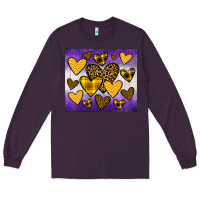 Plum lakers hearts Long Sleeve Tee - JahusDesignShop