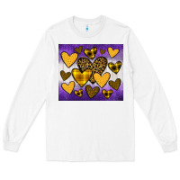 White lakers hearts Long Sleeve Tee - JahusDesignShop