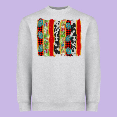 Christmas Brushstroke Heavyweight Sweatshirt Designed By Adodesignshop