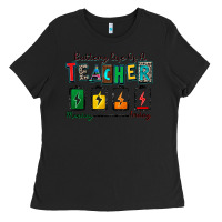 Black battery life of a teacher Ladies Tee - Zillion Design Studio