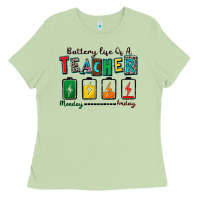 Matcha battery life of a teacher Ladies Tee - Zillion Design Studio