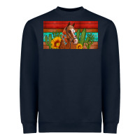 Navy aztec horse cactus and sunflowers license plate template Heavyweight Sweatshirt - Artiststas