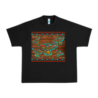 Black western thunderbird and arrow with aztec leopard Urban Heavy Tee - Artiststas