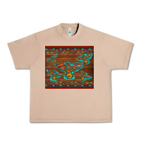 Burro western thunderbird and arrow with aztec leopard Urban Heavy Tee - Artiststas