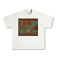 Pistachio western thunderbird and arrow with aztec leopard Urban Heavy Tee - Artiststas
