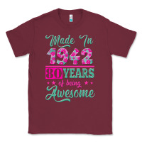 Burgundy made in 1942, 80 years of being awesome kopya Classic Tee - Jasminsmagicworld