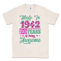 Natural made in 1942, 80 years of being awesome kopya Classic Tee - Jasminsmagicworld