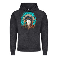 Vintage Black bull skull indian headdress Vintage Hoodie - JahusDesignShop