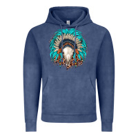 Vintage Denim bull skull indian headdress Vintage Hoodie - JahusDesignShop