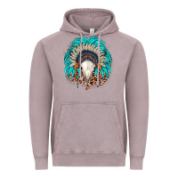 Vintage Zinc bull skull indian headdress Vintage Hoodie - JahusDesignShop