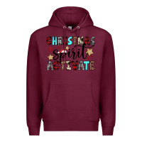 Burgundy christmas spirit activate Premium Hoodie - JahusDesignShop