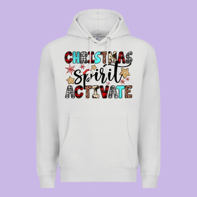 Christmas Spirit Activate Premium Hoodie Designed By Jahusdesignshop