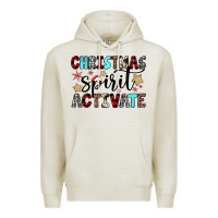Oatmeal Heather christmas spirit activate Premium Hoodie - JahusDesignShop