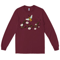 Burgundy bee kind Long Sleeve Tee - MaliasSmallBusiness