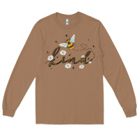Toasted Coconut bee kind Long Sleeve Tee - MaliasSmallBusiness
