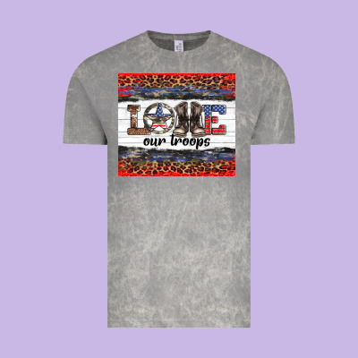 Armed Forces Day Love Our Troops Vintage Tee Designed By Artiststas