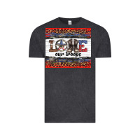 Vintage Black armed forces day love our troops Vintage Tee - Artiststas